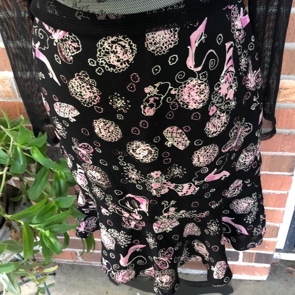 Vintage 100% silk Elliot Lauren skirt - Picture 2 of 6